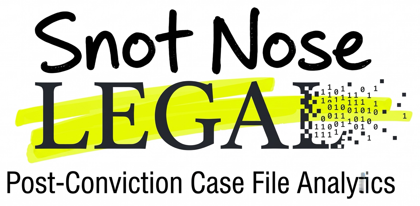 Snot Nose Legal — Post-Conviction Case File Analytics